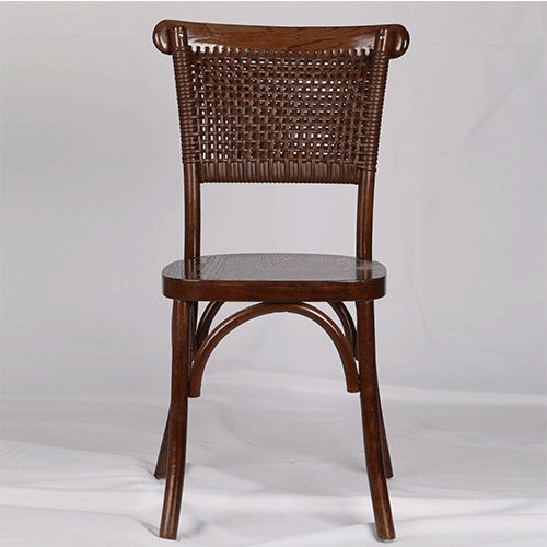 NEW RATTAN BACK DINING CHAIR