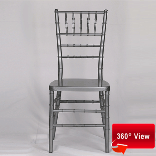 ZS-8046R RESIN PC SILVER CHIAVARI CHAIR