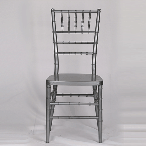 ZS-8046R RESIN PC SILVER CHIAVARI CHAIR