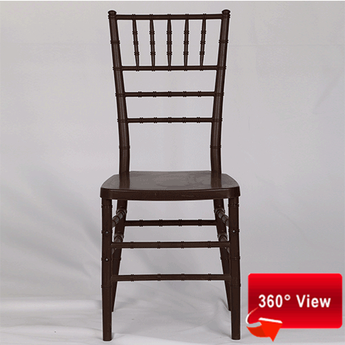 ZS-8046R RESIN PP BROWN CHIAVARI CHAIR