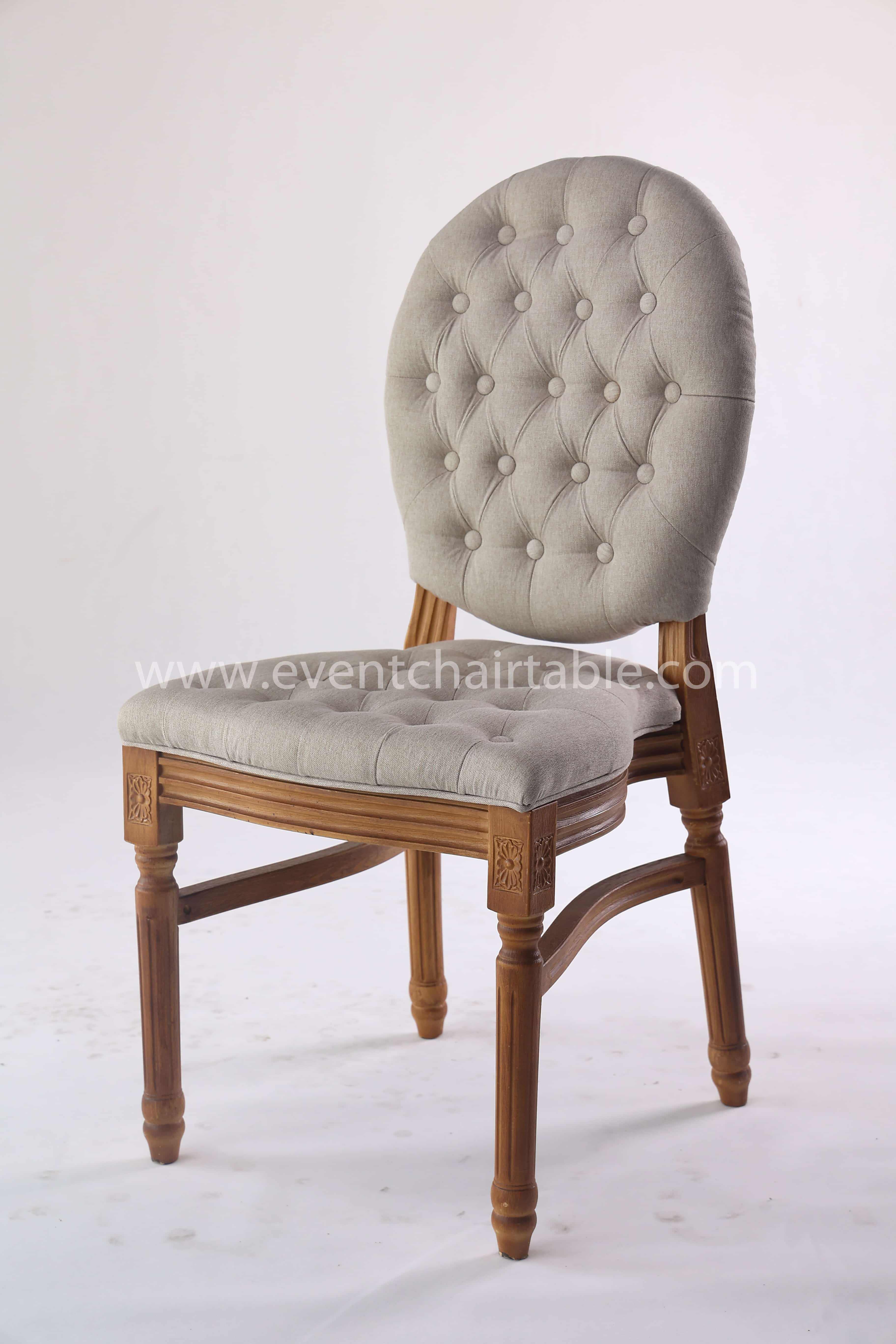 PLASTIC LOUIS CHAIR WOODEN LOOK
