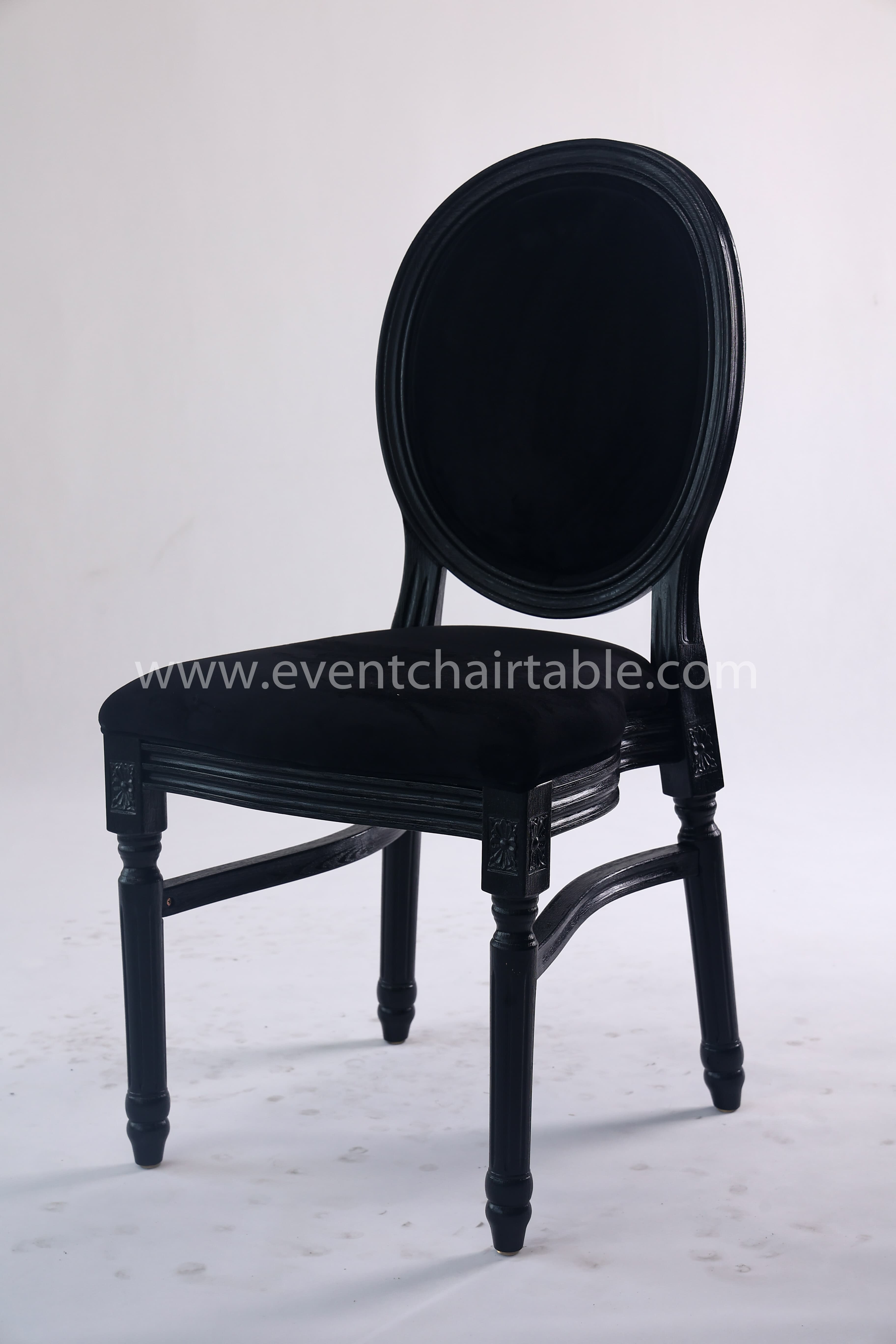 PLASTIC LOUIS CHAIR WOODEN LOOK