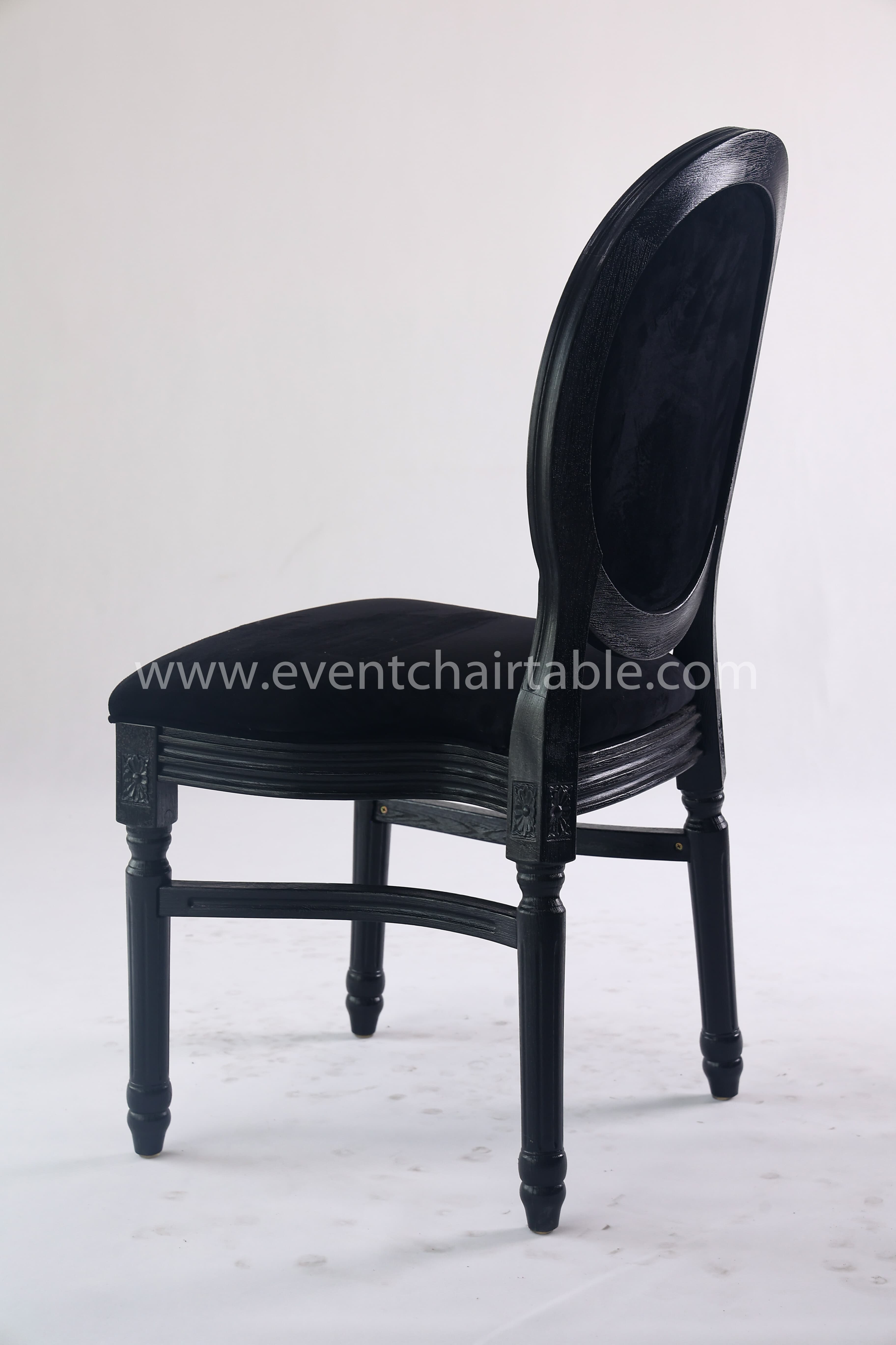 PLASTIC LOUIS CHAIR WOODEN LOOK