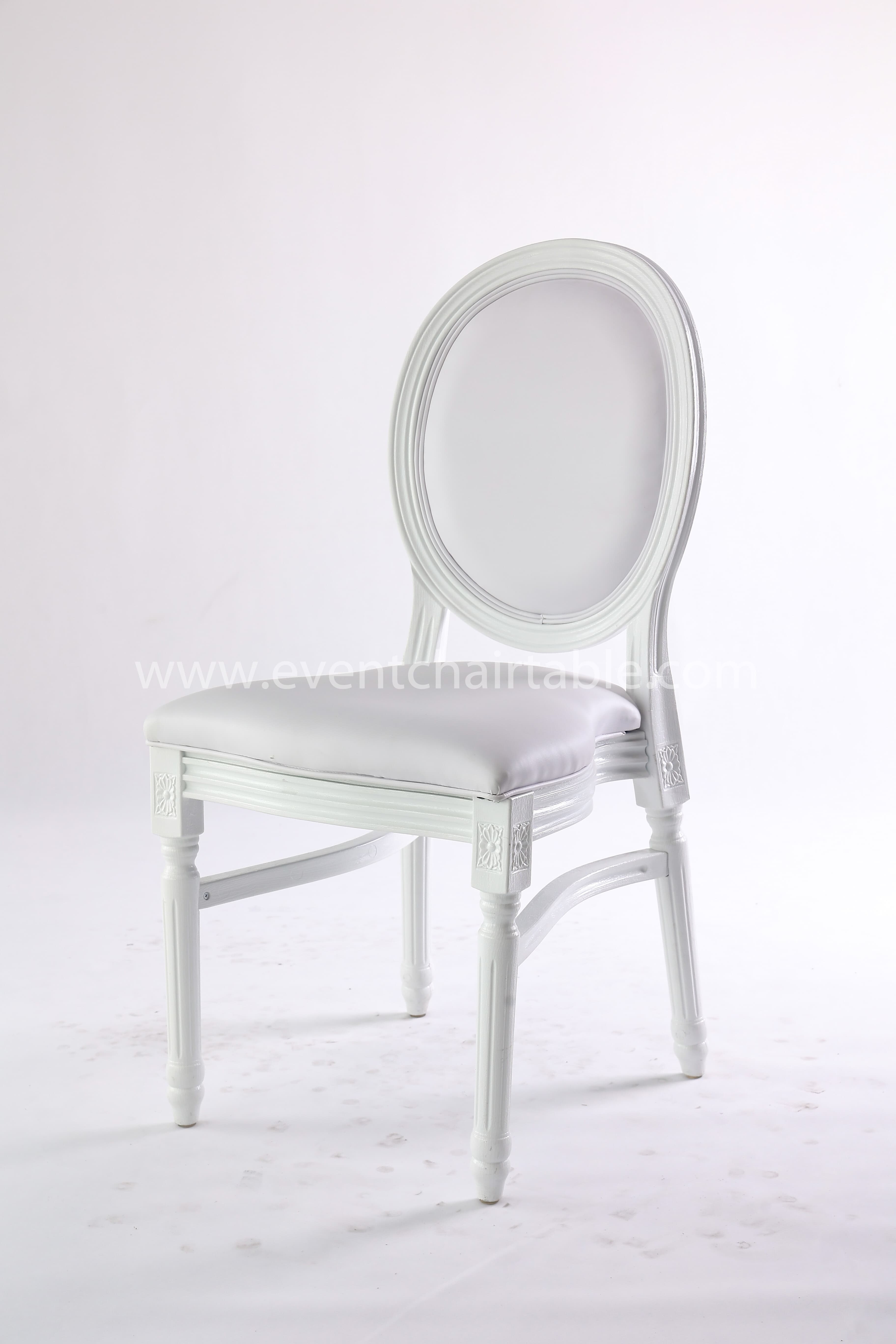 PLASTIC LOUIS CHAIR WOODEN LOOK