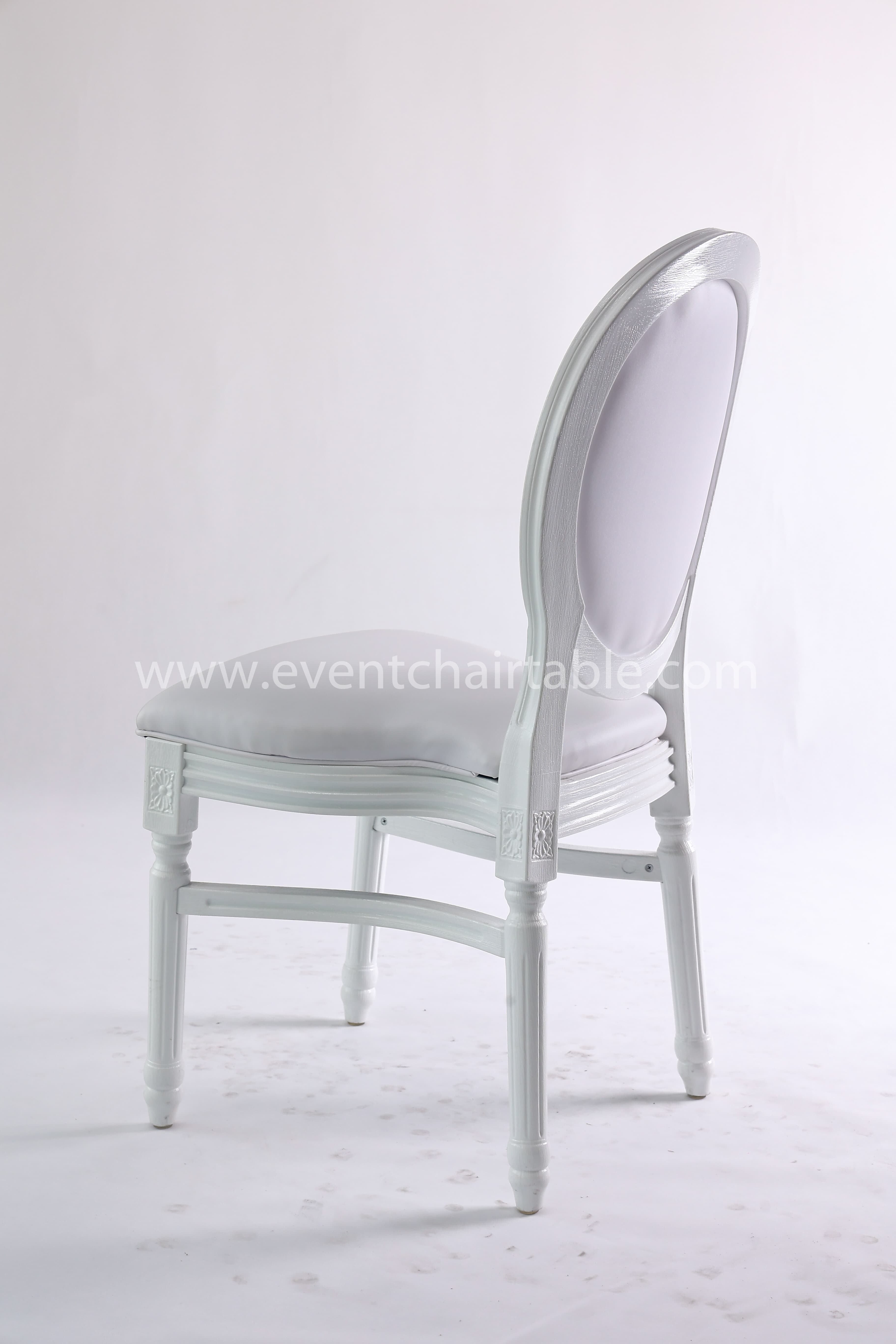 PLASTIC LOUIS CHAIR WOODEN LOOK