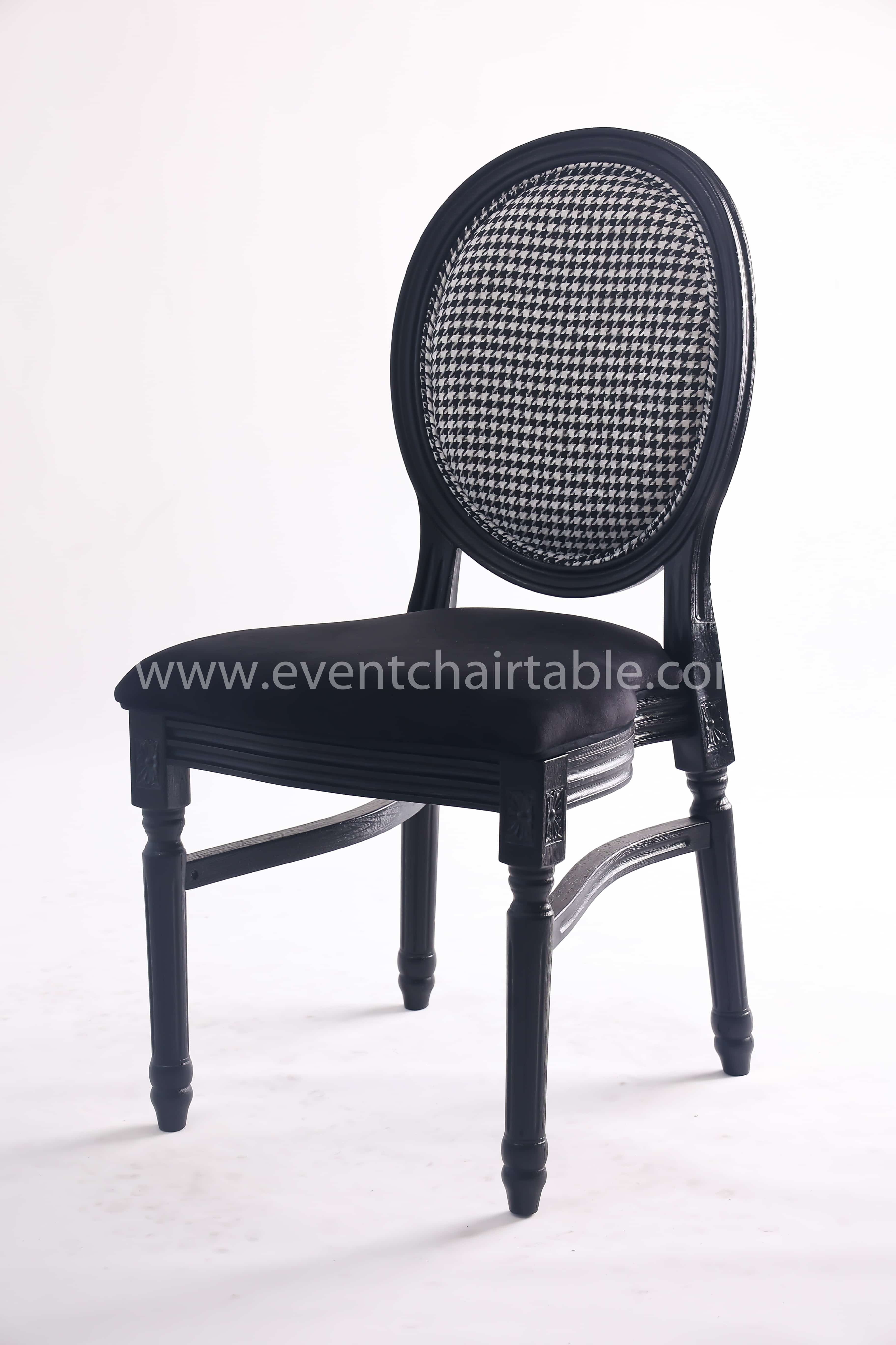 PLASTIC LOUIS CHAIR WOODEN LOOK