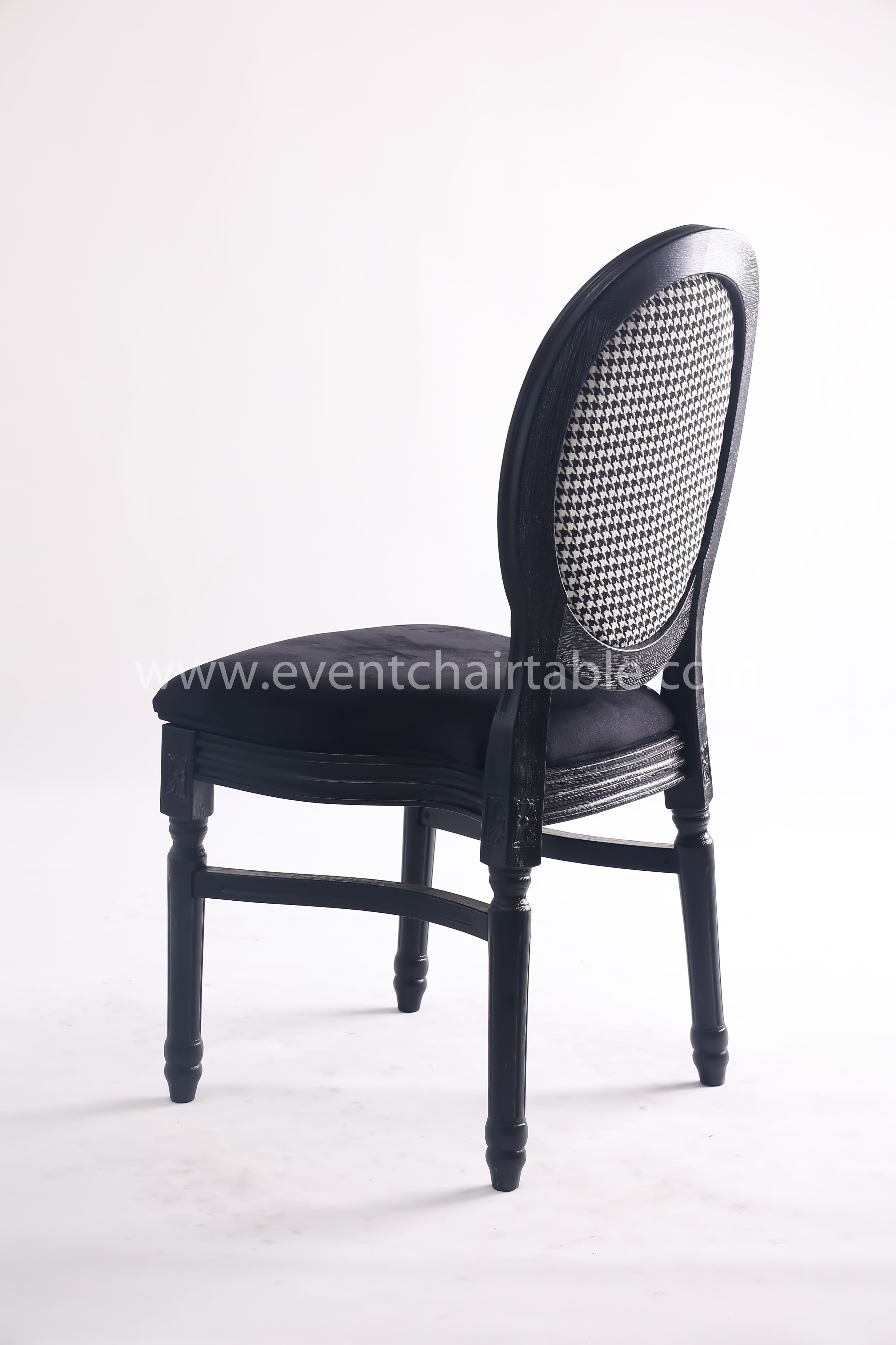 PLASTIC LOUIS CHAIR WOODEN LOOK