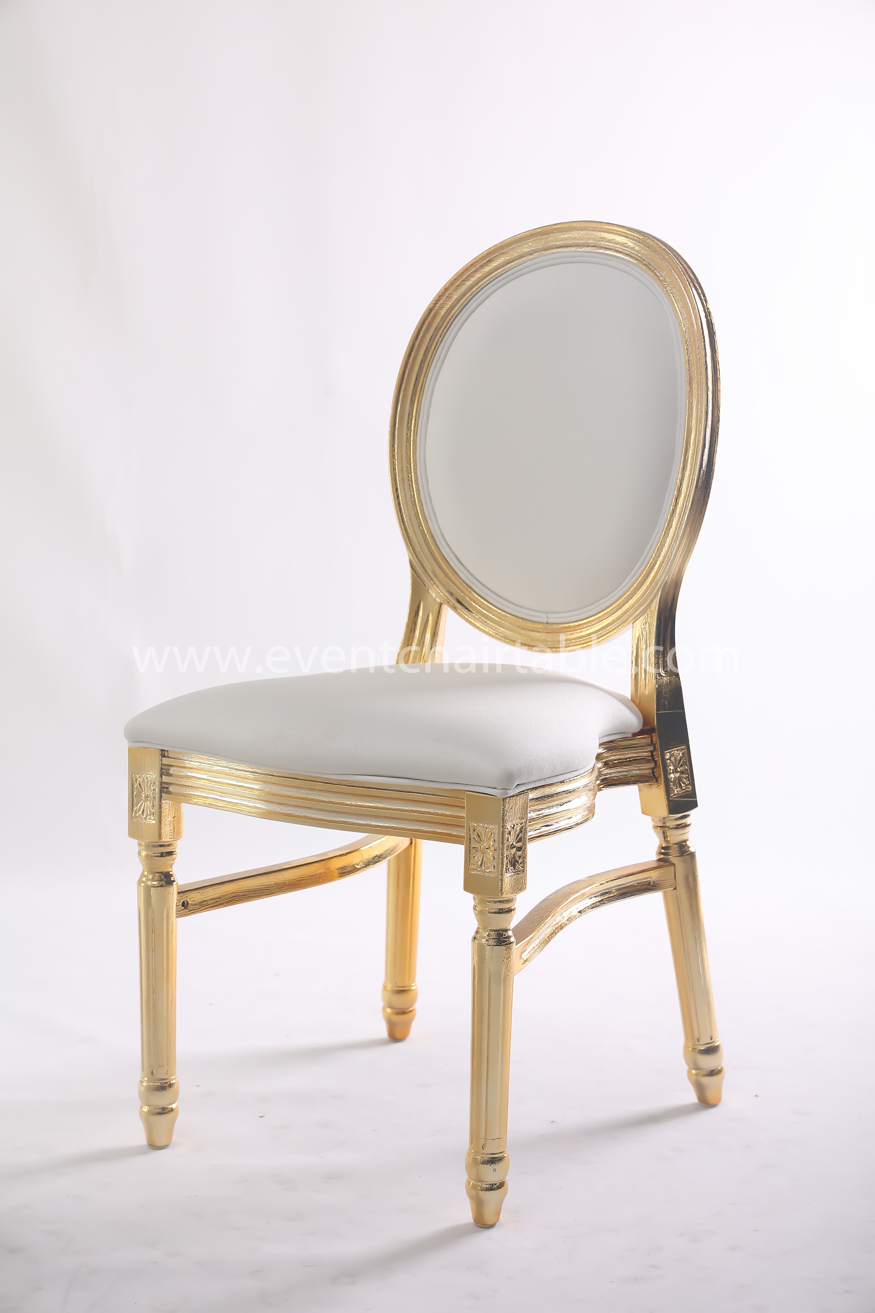PLASTIC LOUIS CHAIR WOODEN LOOK