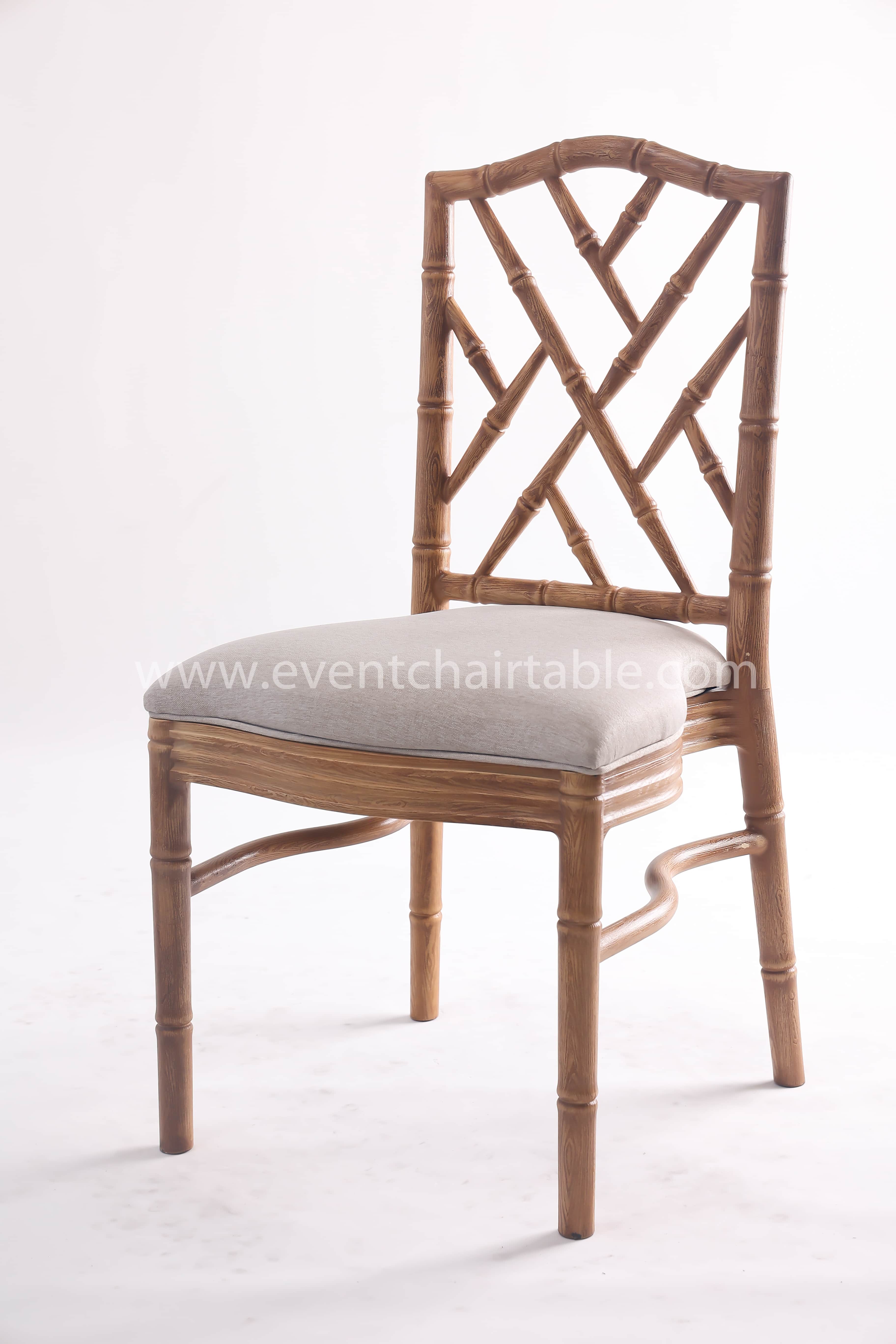 PLASTIC RITZ CHAIR WOODEN LOOK